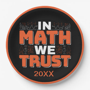 Assiettes En Carton Citation de professeur de mathématiques - En Math