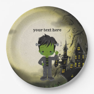 Assiettes En Carton Cite Halloween Frankenstein