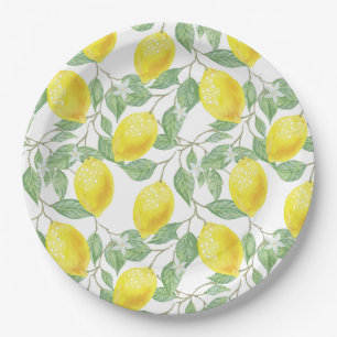 Assiettes En Carton Citron
