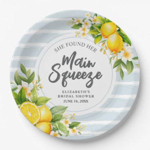 Assiettes En Carton Citron Citrus Fête des mariées principale