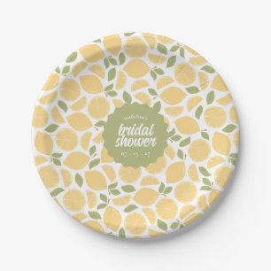 Assiettes En Carton Citrons Fête des mariées ou Mariage Personnalisé