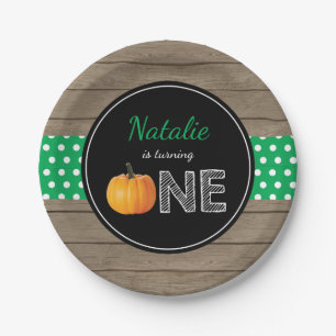 Assiettes En Carton Citrouille Automne Premier Anniversaire Plaques pa