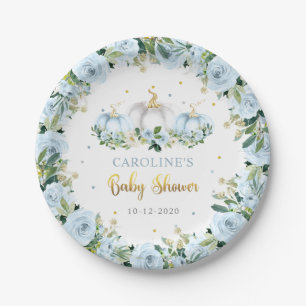 Assiettes En Carton Citrouille Baby shower Boy Rustic Fall Citrouille