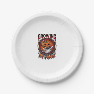 Assiettes En Carton Citrouille de vampire aux crocs croissants Chauves
