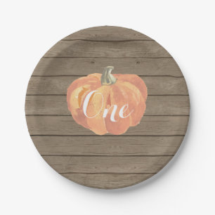 Assiettes En Carton Citrouille Fall First Birthday Party Plaques papie
