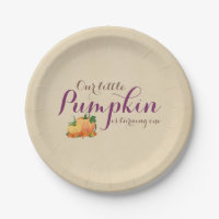 Citrouille Fall First Birthday Party Plaques papie