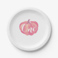 Citrouille Fall First Birthday Party Plaques papie