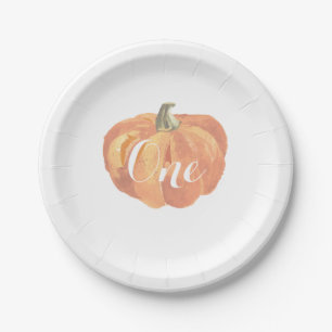 Assiettes En Carton Citrouille Fall First Birthday Party Plaques papie