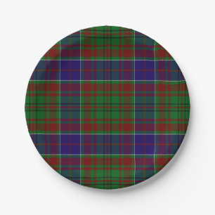 Assiettes En Carton Clan Adams Tartan