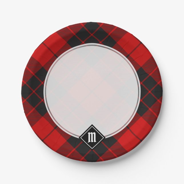 Assiettes En Carton Clan Macleod de Raasay Tartan (Devant)