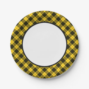 Assiettes En Carton Clan MacLeod Tartan Border