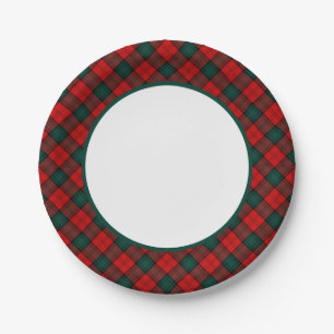 Assiettes En Carton Clan Stewart de frontière de tartan d'Atholl