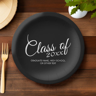 Assiettes En Carton Classe avec année personnalisée et lycée