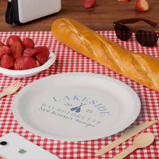 Assiettes En Carton Classic Lake Bachelorette Girls Week-end (Pique-nique)