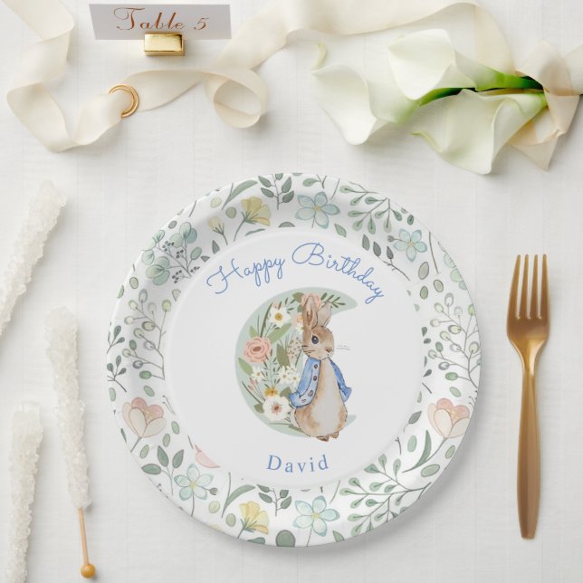 Assiettes En Carton Classic Peter le lapin Beatrix Potter Anniversaire (Mariage)