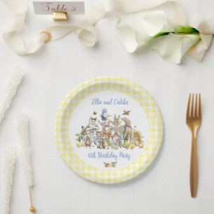 Assiettes En Carton Classic Peter le lapin fête d'anniversaire