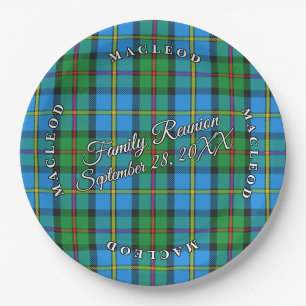 Assiettes En Carton Classic Scots Clan MacLeod de Harris Tartan Event