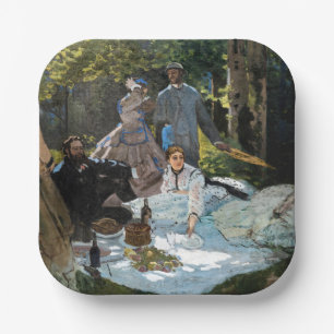 Assiettes En Carton Claude Monet - Déjeuner sur l'herbe, panneau droit