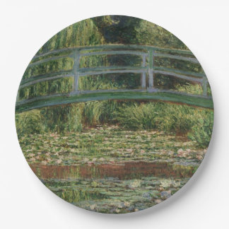 Assiettes En Carton Claude Monet - La passerelle japonaise
