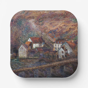 Assiettes En Carton Claude Monet - Le pont de Vervy