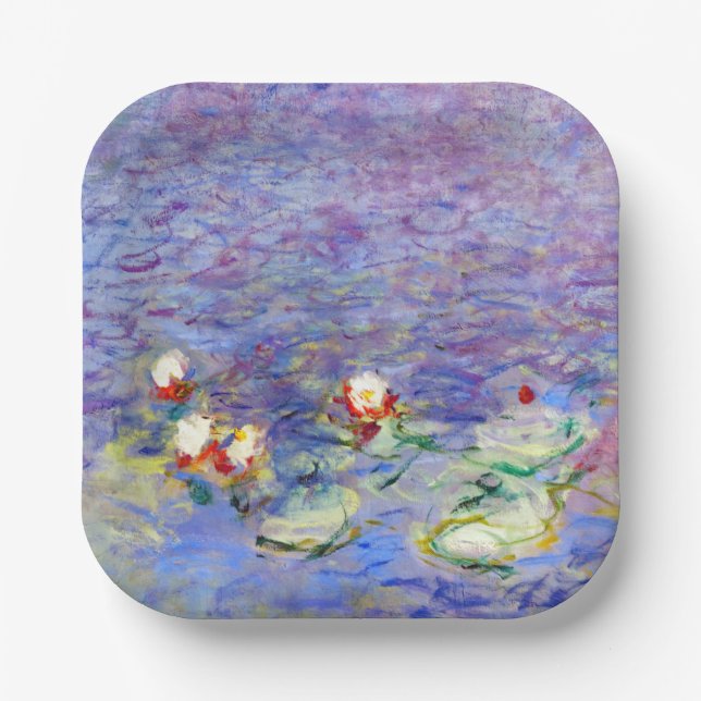 Assiettes En Carton Claude Monet - Lys d'eau (Recto)