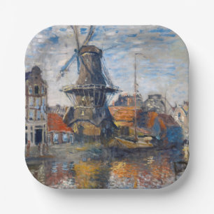 Assiettes En Carton Claude Monet - Windmill, Amsterdam