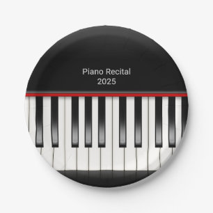 Assiettes En Carton clavier piano pour réception récital