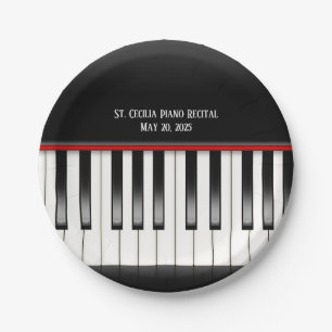Assiettes En Carton clavier récital piano
