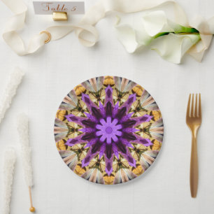 ASSIETTES EN CARTON CLEMATIS