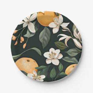 Assiettes En Carton Clementine Mandarine