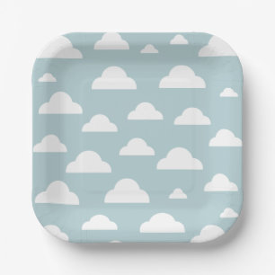 Assiettes En Carton Clouds Anniversaire de enfant Party