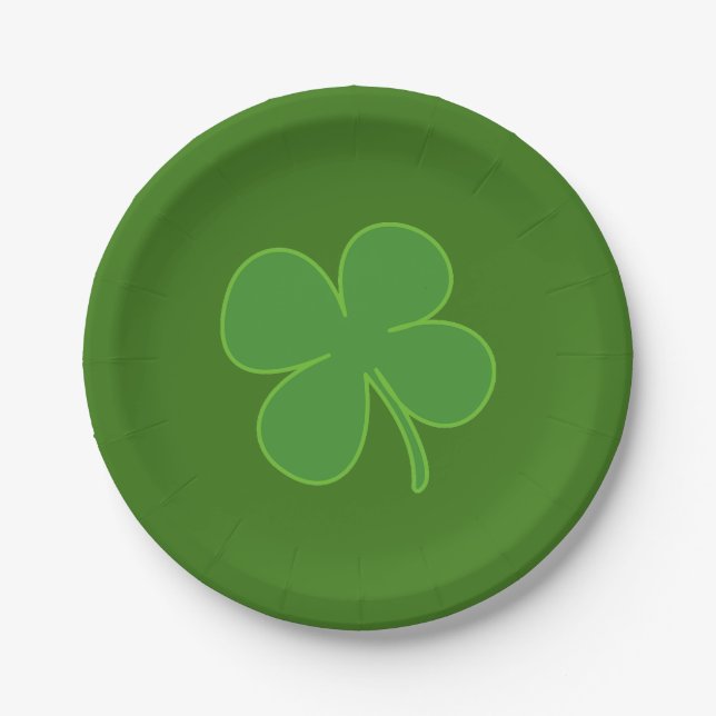 Assiettes En Carton Clover (Devant)