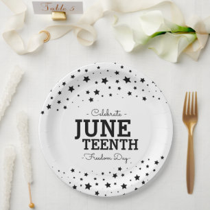 Assiettes En Carton Cluster d'étoiles   Célébrer le 11 juin 