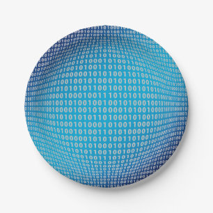 Assiettes En Carton Codage (Cyber World)