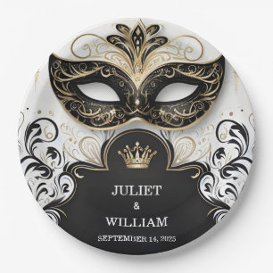 Assiettes En Carton Code vestimentaire Prom Costume Masquerade Mariage