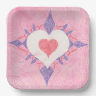 Assiettes En Carton Cœur adorable