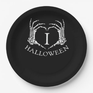 Assiettes En Carton Coeur Halloween Squelette Costume main Hommes Femm
