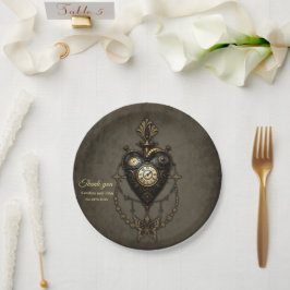 Assiettes En Carton Coeur vapeur