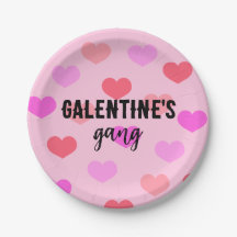 Coeurs roses mignons Galentines Jour Personnalisé