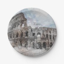 Colisée Romaine Rome Italie Plaques papier - Vinta