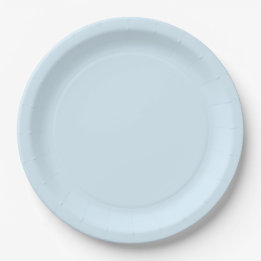 Assiettes En Carton Collection Coeur d'ours - Bleu