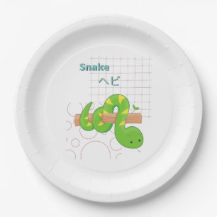Assiettes En Carton Collection Cute Snake-Kawaii