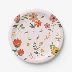 Assiettes En Carton collection de fleurs