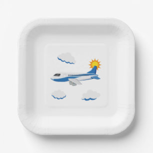 Assiettes En Carton Collection de la fête des avions !