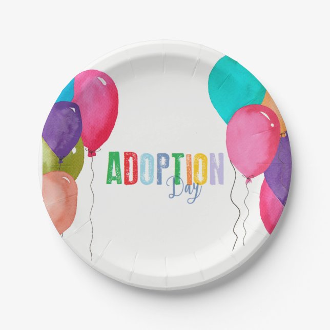 Assiettes En Carton Collection de partie d'adoption (Devant)