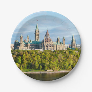 Assiettes En Carton Colline du Parlement à Ottawa - Ontario, Canada