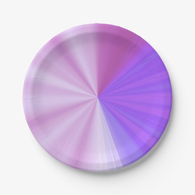 Assiettes En Carton Color Rays (Devant)