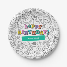 Assiettes En Carton Coloration cool plaques personnalisables
