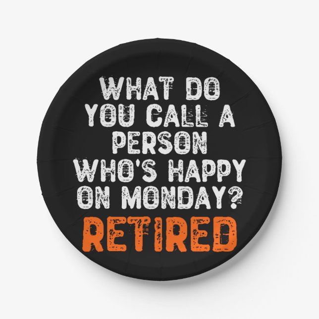 Assiettes En Carton Comment appelez-vous une personne qui est heureuse (Devant)