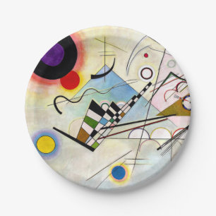 Assiettes En Carton Composition 8 de Kandinsky